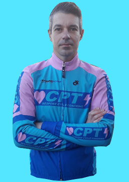 Richard Rollinson models a CPT Cycling winter jacket