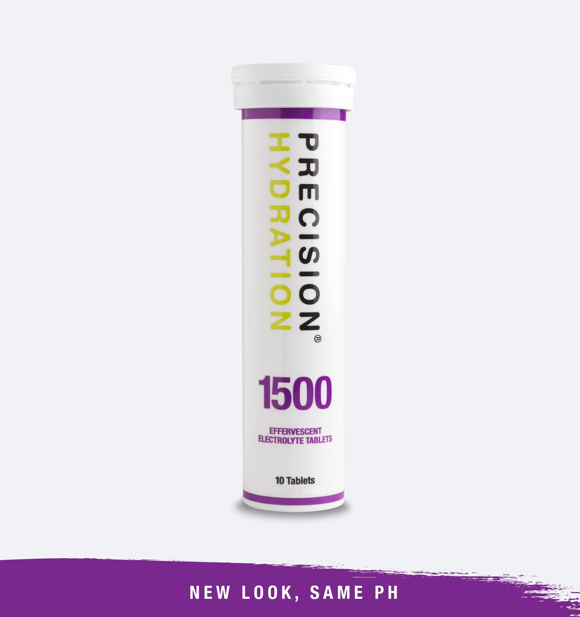 Tube of Precision Hydration 1000 Electrolyte tabs.