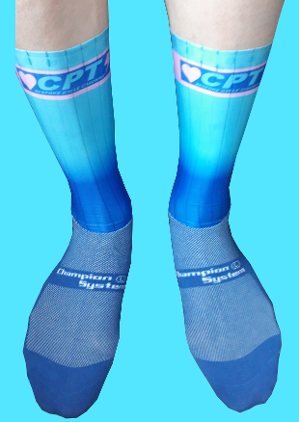 CPT Cycling aero socks made by Champion System.