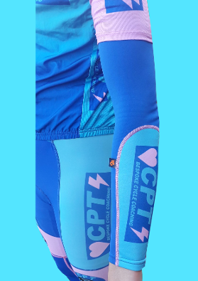 CPT Cycling branded arm warmers.