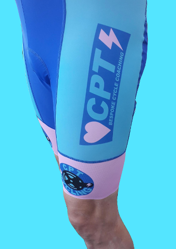 Exclusively printed CPT Cycling Champion System bib shorts.