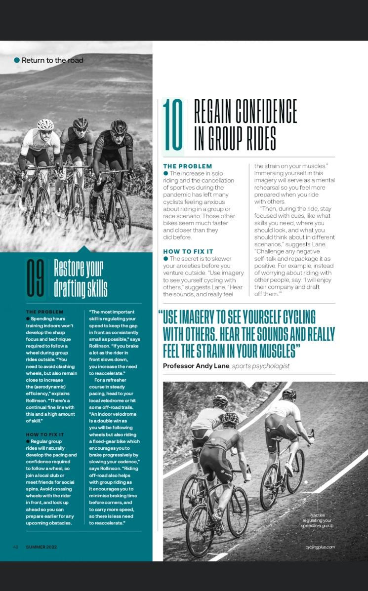 Return to road article in Cycling Plus.